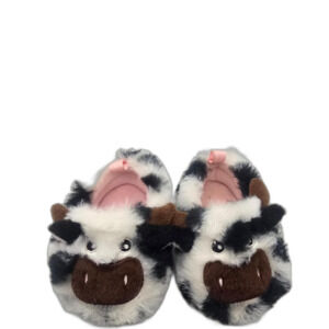 Wonder-nation Cow Slippers Baby Size 2